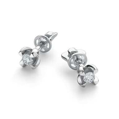 Серьги из золота 585 с бриллиантами