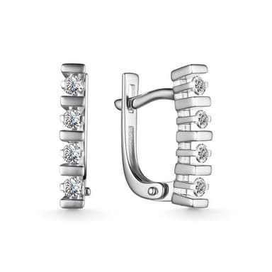 Серьги из золота 585 с бриллиантами