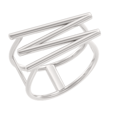 Кольцо из серебра 925 без вставки