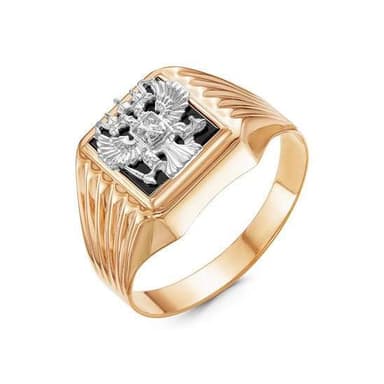 Кольцо из золота 585 с фианит