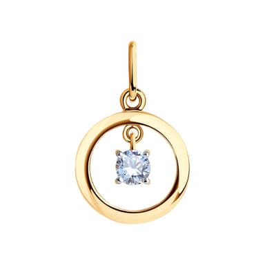 Подвеска из Золота 585 с фианитами