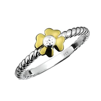 Кольцо из серебра 925 с фианитами