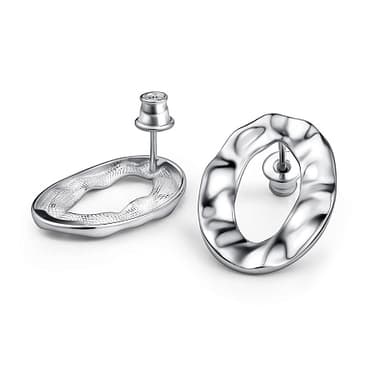 Серьги из серебра 925 без вставки