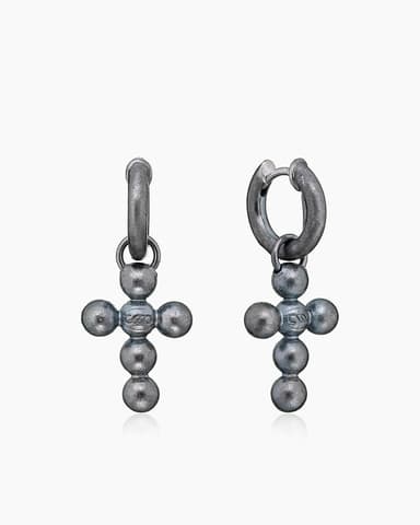 Серьги из серебра 925 с без вставки