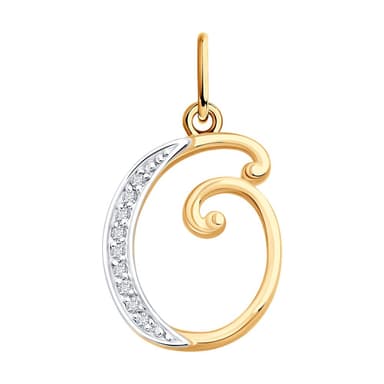 Подвеска из Золота 585 с фианитами