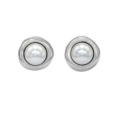 Серьги из бижутерный сплава с жемчугом