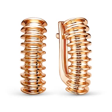 Серьги из золота 585 без вставки