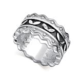 Кольцо из серебра 925 с фианитами