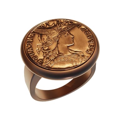 Кольцо из бижутерный сплава без вставки