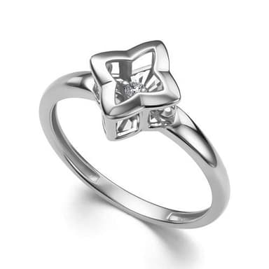 Кольцо из золота 585 с бриллиантами