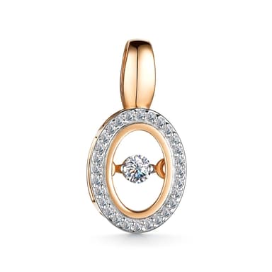 Подвеска из золота 585 с бриллиантом