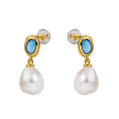 Серьги из серебра 925 с жемчугом