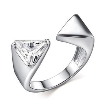 Кольцо из серебра 925 с фианитами