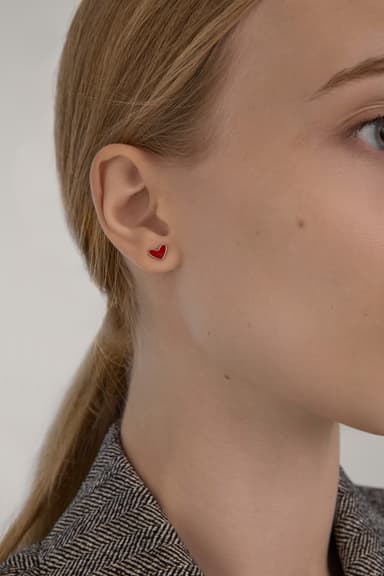 Серьги из серебра 925 с эмалью