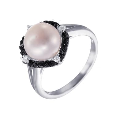 Кольцо из серебра 925 с жемчугом