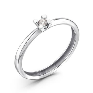 Кольцо из золота 585 с бриллиантом