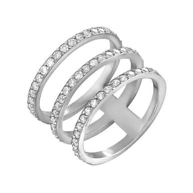 Кольцо из серебра 925 с фианитами