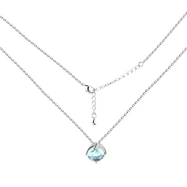 Колье из серебра 925 с кубическим цирконием