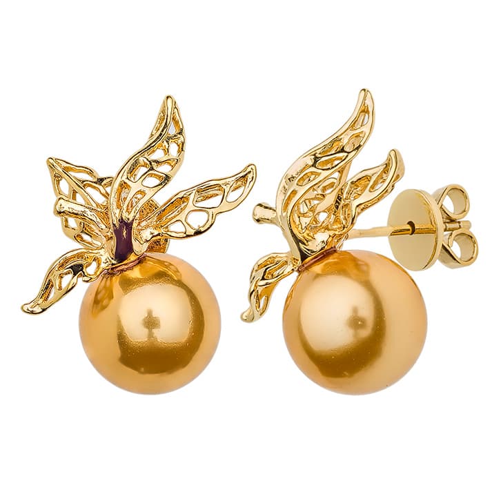 Серьги из серебра 925 с перламутром