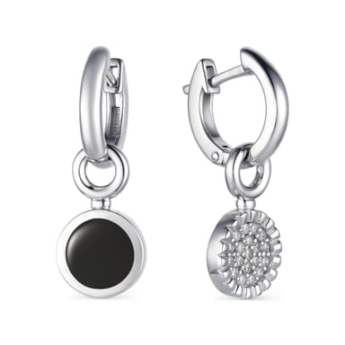 Серьги из серебра 925 с эмалью