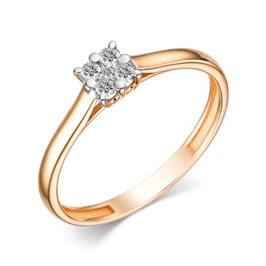 Кольцо из золота 585 с бриллиантами