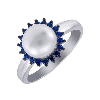 Кольцо из серебра 925 с жемчугом