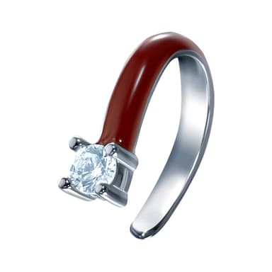 Серьги из серебра 925 с фианитами