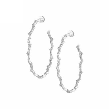 Серьги из латуни с фианит