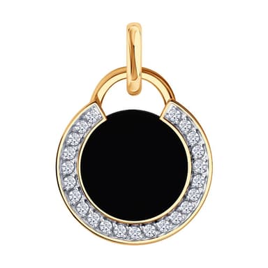 Подвеска из Золота 585 с агатами