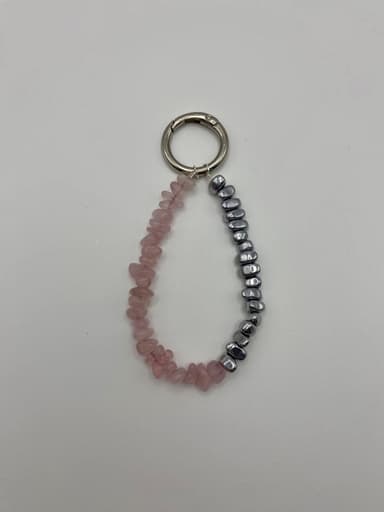 Брелок из бижутерный сплава с ювелирным стеклом