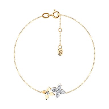 Браслет из Золота 585 с фианитами