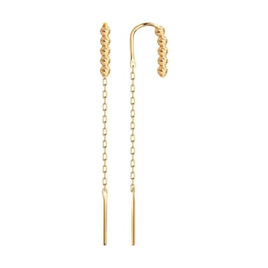 Серьги из золота 585 без вставки