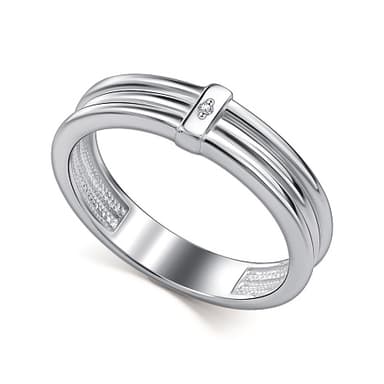 Кольцо из серебра 925 с бриллианитами