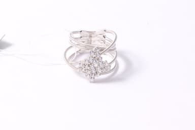 Кольцо из серебра 925 с фианитами