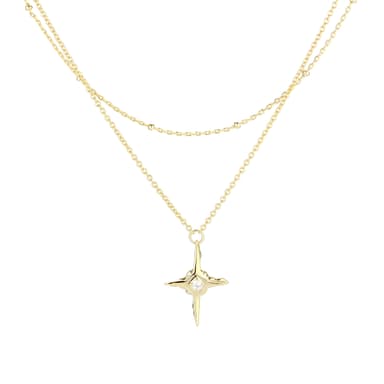 Колье из серебра 925 с фианитами