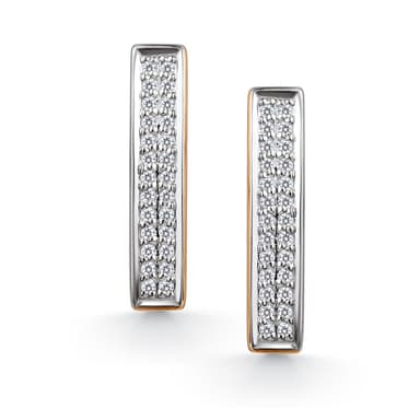 Серьги из золота 585 с бриллиантами