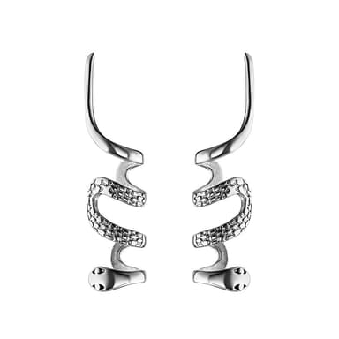 Серьги из серебра 925 без вставки