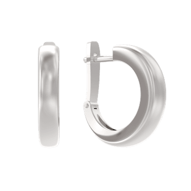 Серьги из серебра 925 без вставки
