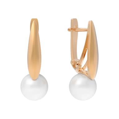 Серьги из золота 585 с жемчугом