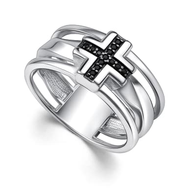 Кольцо из серебра 925 с фианитами