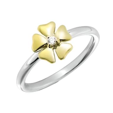 Кольцо из серебра 925 с фианитами