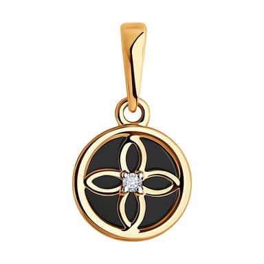 Подвеска из Золота 585 с агатами