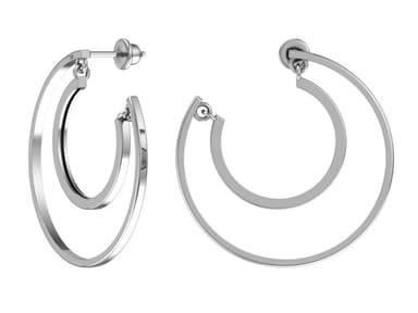 Серьги из серебра 925 без вставки