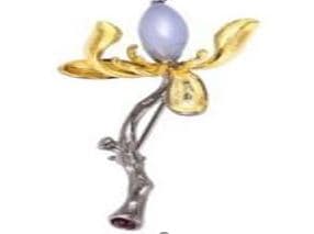 Брошь из серебра 925 с прочим