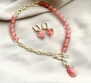 Колье из стали с прочим