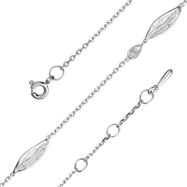 Браслет декоративный из серебра 925 с бриллиантом