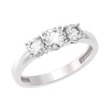 Кольцо из серебра 925 с фианитами