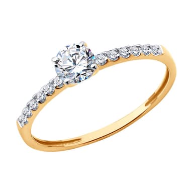 Кольцо из Золота 585 с фианитами