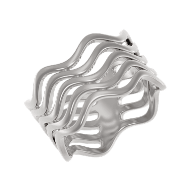 Кольцо из серебра 925 без вставки