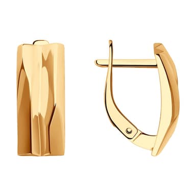 Серьги из золота 585 без вставки